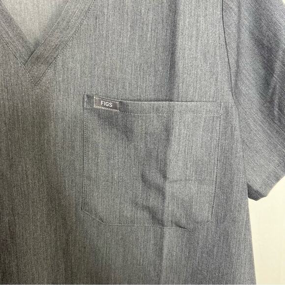 NWT Figs Catarina Gray One-Pocket Scrub Top™ Size XL - Picture 8 of 11